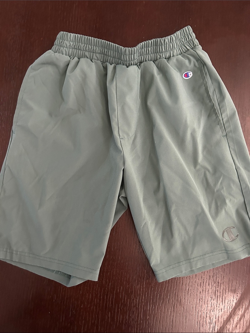 Champion Olive Green Athletic Shorts for Kids 10/12
